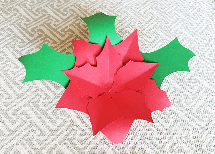 Poinsettia Paper Flower 7