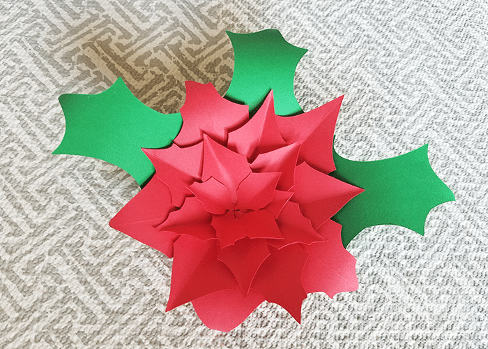 Poinsettia Paper Flower 8