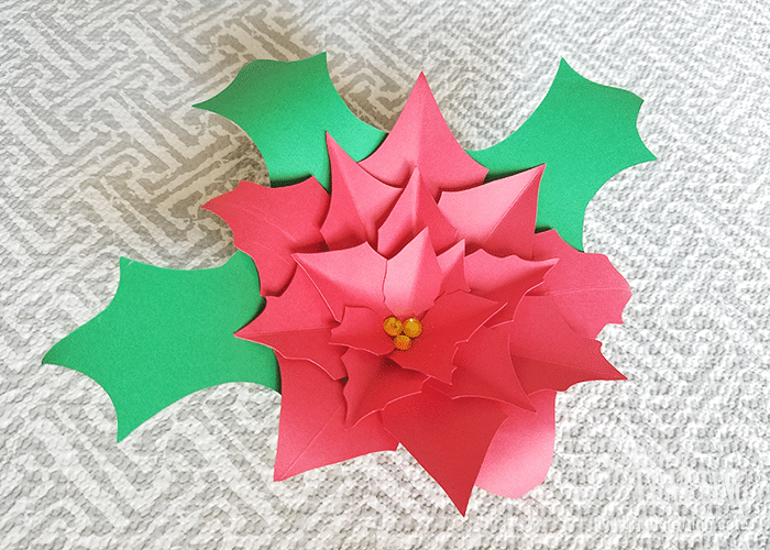 Poinsettia Paper Flower 9