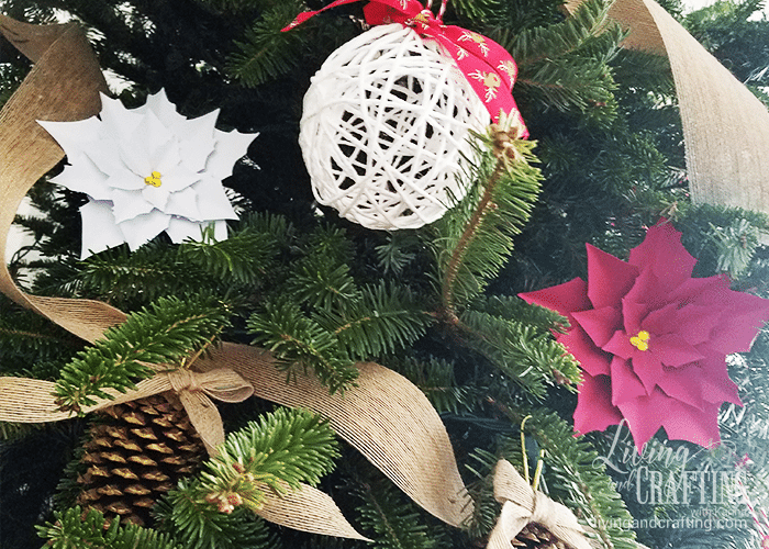 Poinsettia Paper Flower tree