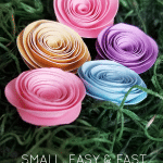 Small easy & fast paper flower ft