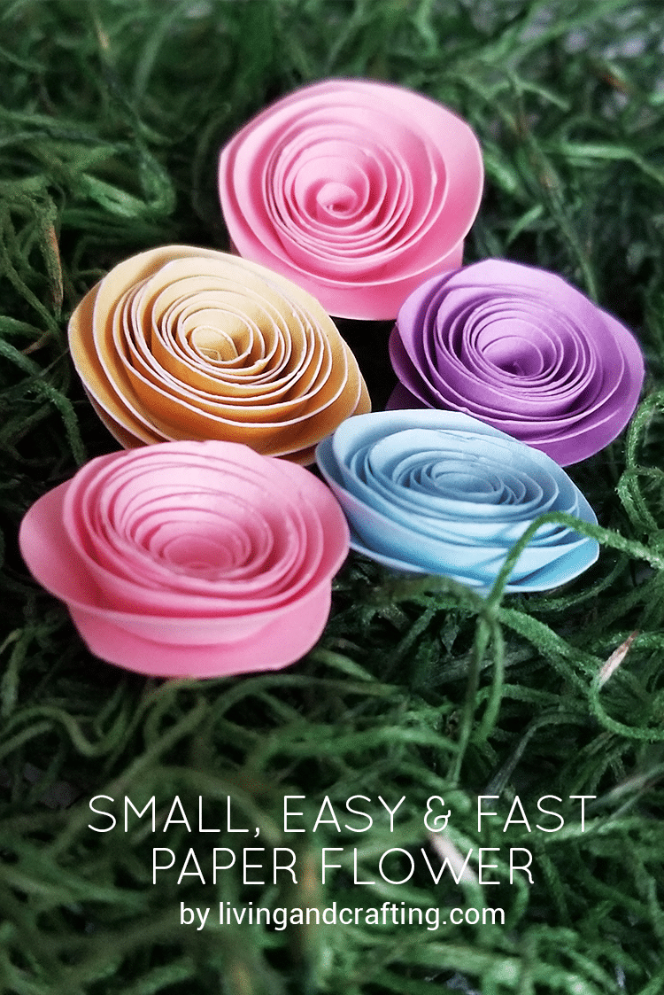 Small easy & fast paper flower ft