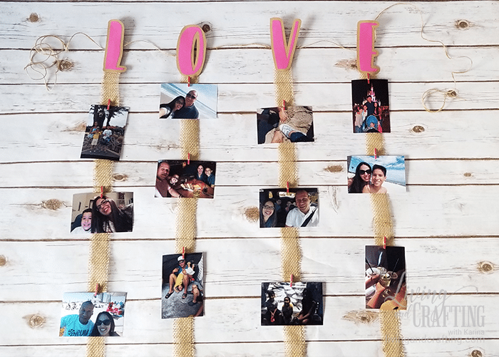 Love Burlap Photo Garland 10