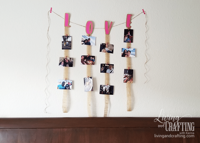 Love Burlap Photo Garland 11