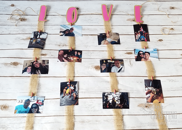 Love Burlap Photo Garland 9