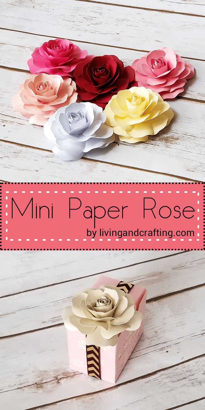 Mini Paper Rose pin