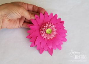 DIY Gerbera Daisy Paper Flower - Living and Crafting