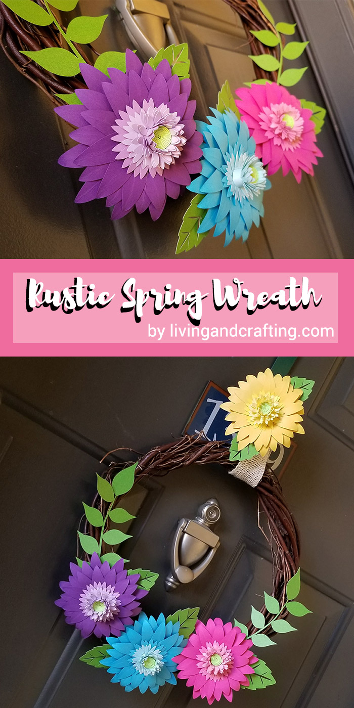 Rustic Spring Wreath pin