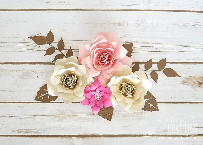 DIY Mini Hope Paper Flower backdrop