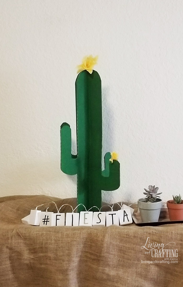 Easy Cardboard Cactus 11