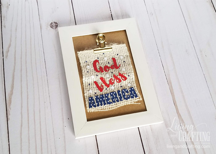 4th of July Rustic Clip Frame 10