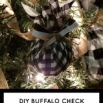 Buffalo Check Christmas Tree Ornament ft