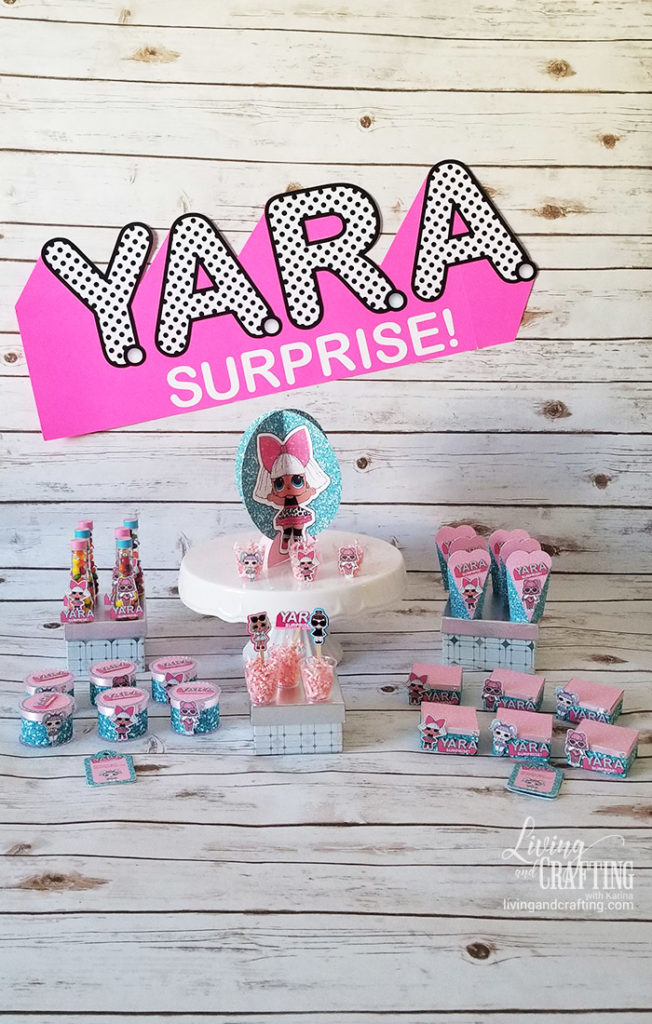 Themed Party LOL Surprise Box (with free template) - Living and Crafting
