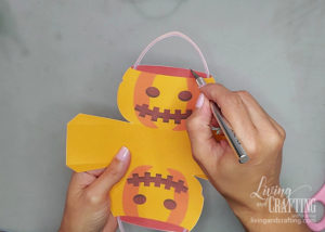 Jack O Lantern Paper Bag DIY (Easy for kids) - Living and Crafting