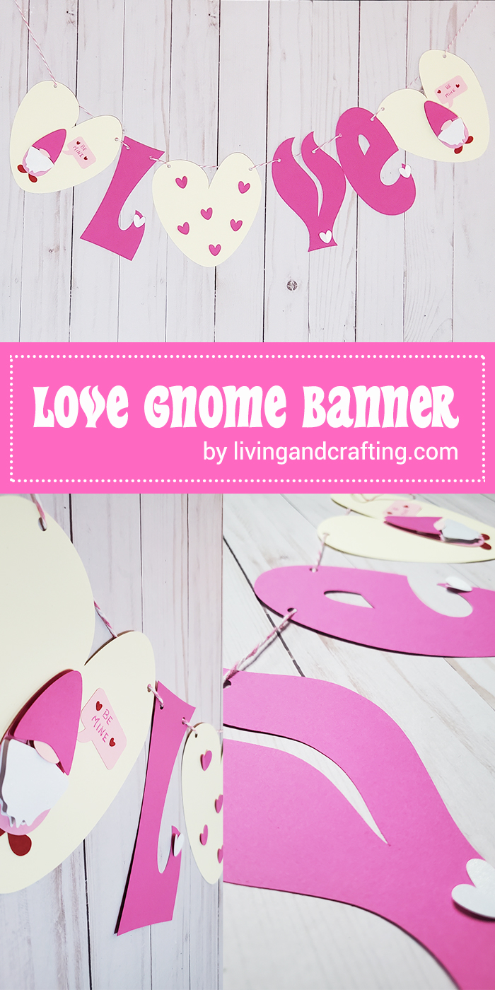 LOVE GNOME BANNER PIN
